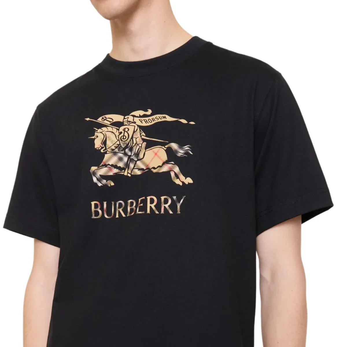 Футболка Burberry Ombr? из хлопка, цвет черный — фото 3