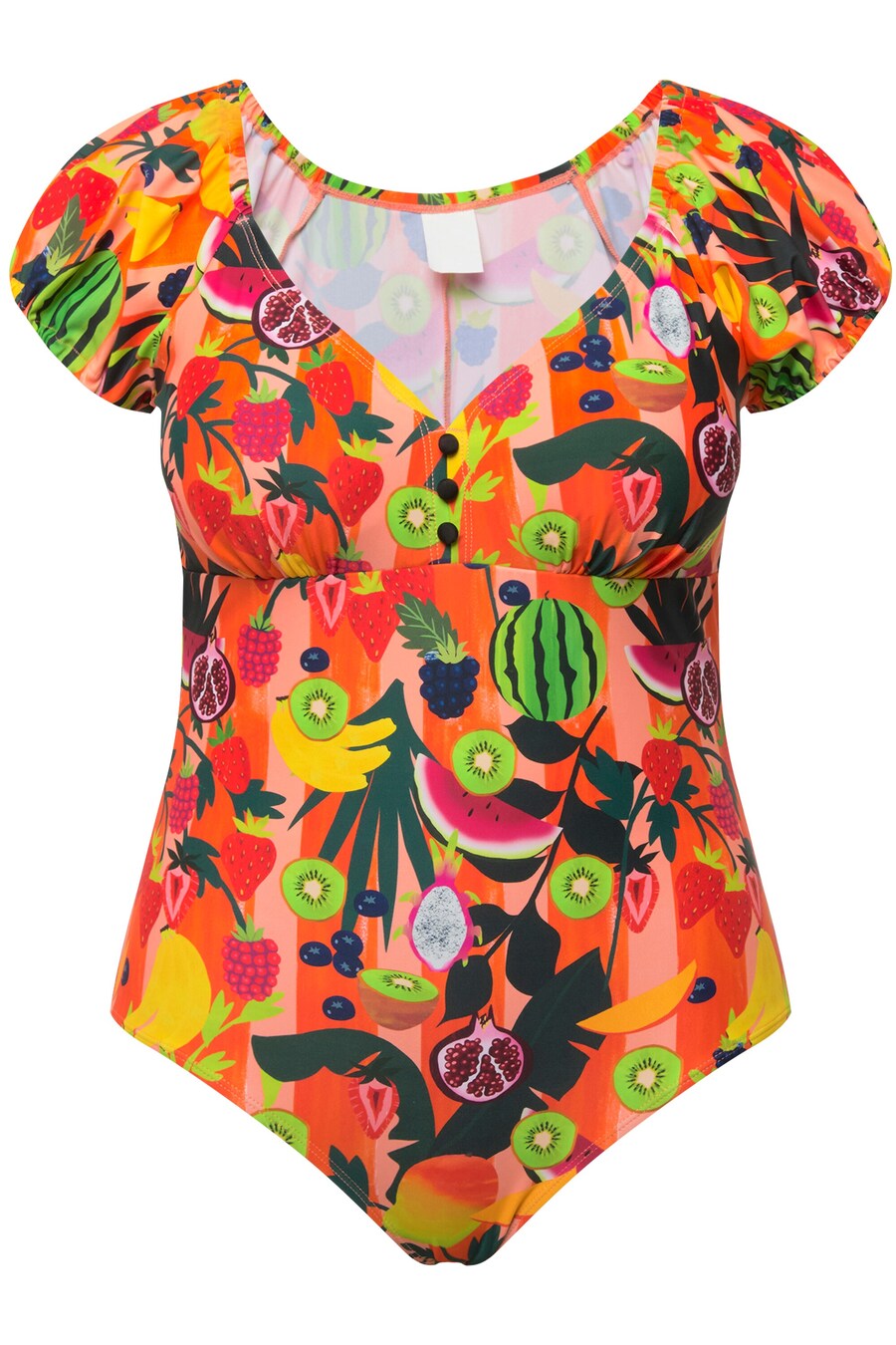 

Купальник-футболка Ulla Popken, цвет Dark orange