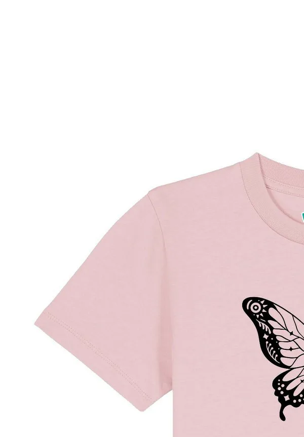 Футболка с принтом schmetterling Watapparel, Cotton Pink — фото 4