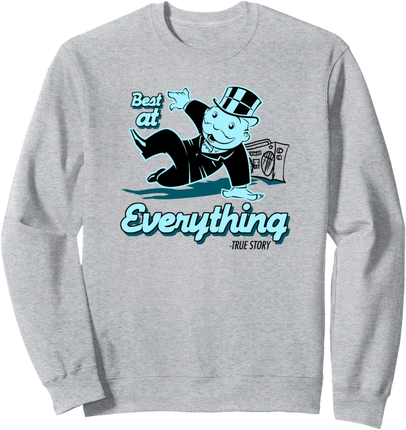 

Толстовка с логотипом Monopoly Man Best At Everything Hip Hop Break Dance, серая, Серый, Толстовка с логотипом Monopoly Man Best At Everything Hip Hop Break Dance, серая