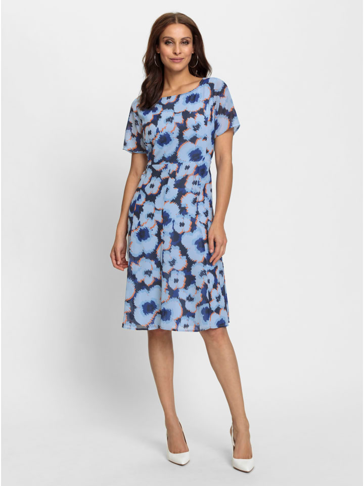 

Платье с принтом в светло-голубом и королевском синем цветах WITT WEIDEN