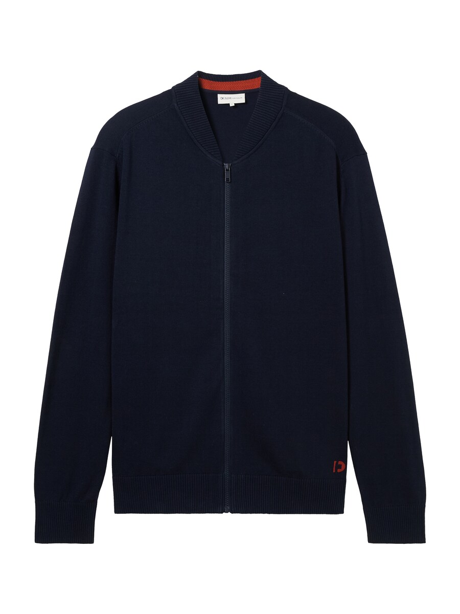 

Вязаный кардиган TOM TAILOR DENIM Knit Cardigan, темно-синий