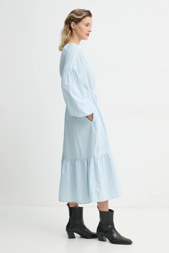 

Хлопковое платье макси Jolene с длинными рукавами Levi'S, синий