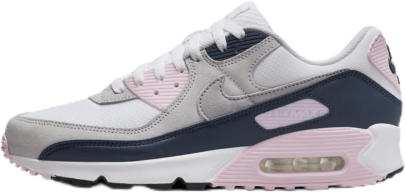 

Мужские кроссовки Nike Air Max 90 Premium, белый/розовый/серый