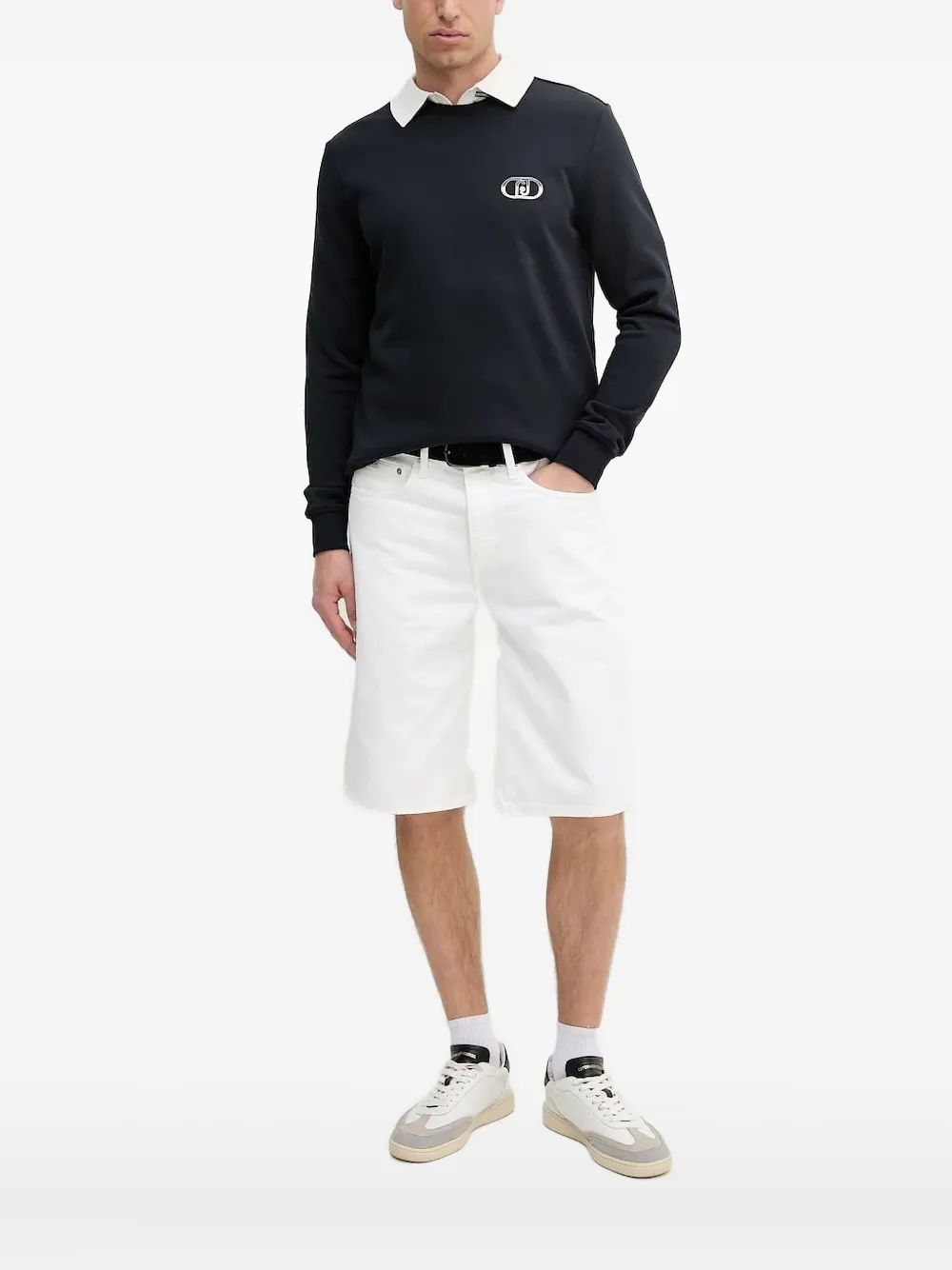 

Толстовка с круглым вырезом и логотипом LIU JO, черный