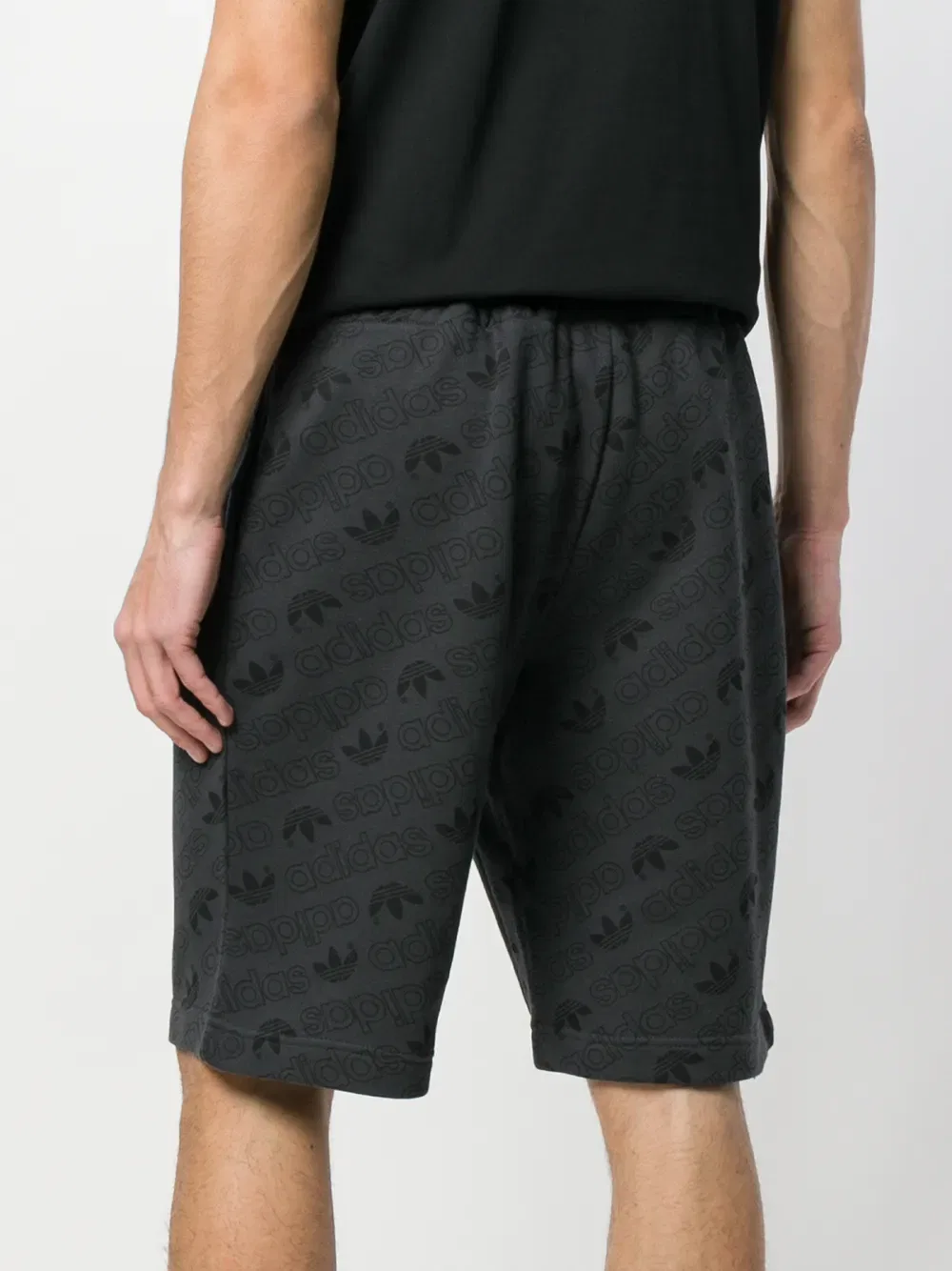 Шорты Adidas Originals AOP, серый — фото 4