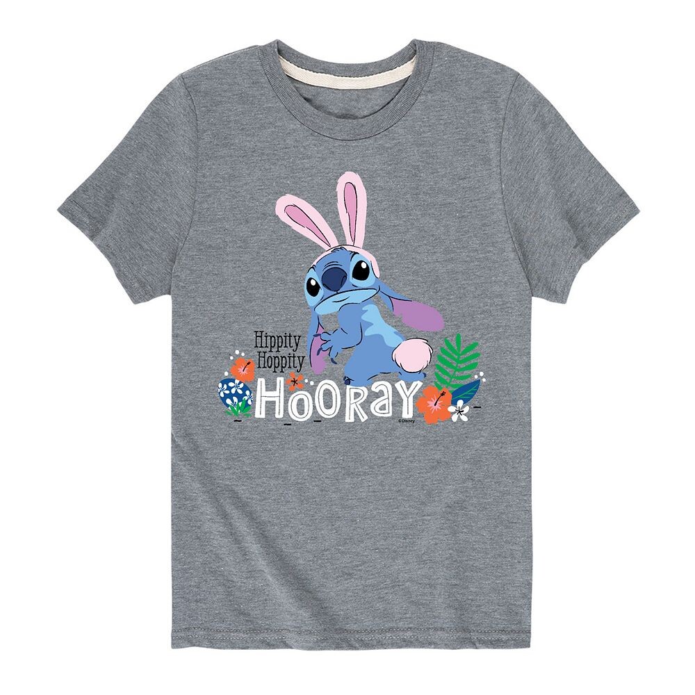 

Футболка Hippity Hoppity с рисунком Disney's Lilo & Stitch для мальчиков 8–20 лет, серый