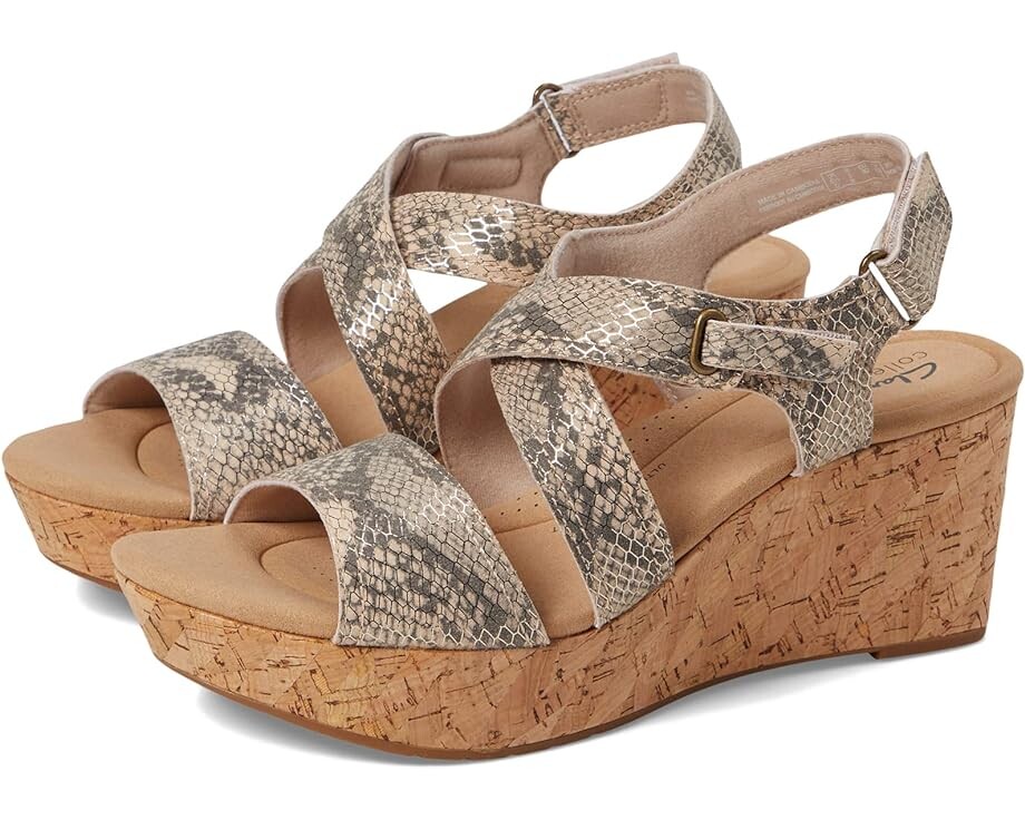 

Туфли Clarks Rose Way, цвет Beige Metallic Synthetic