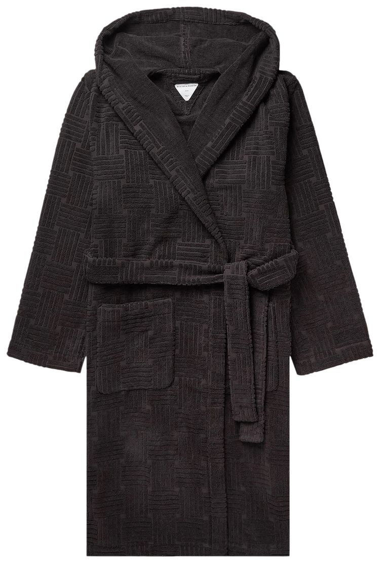 

Халат Bottega Veneta с узором, коричневый