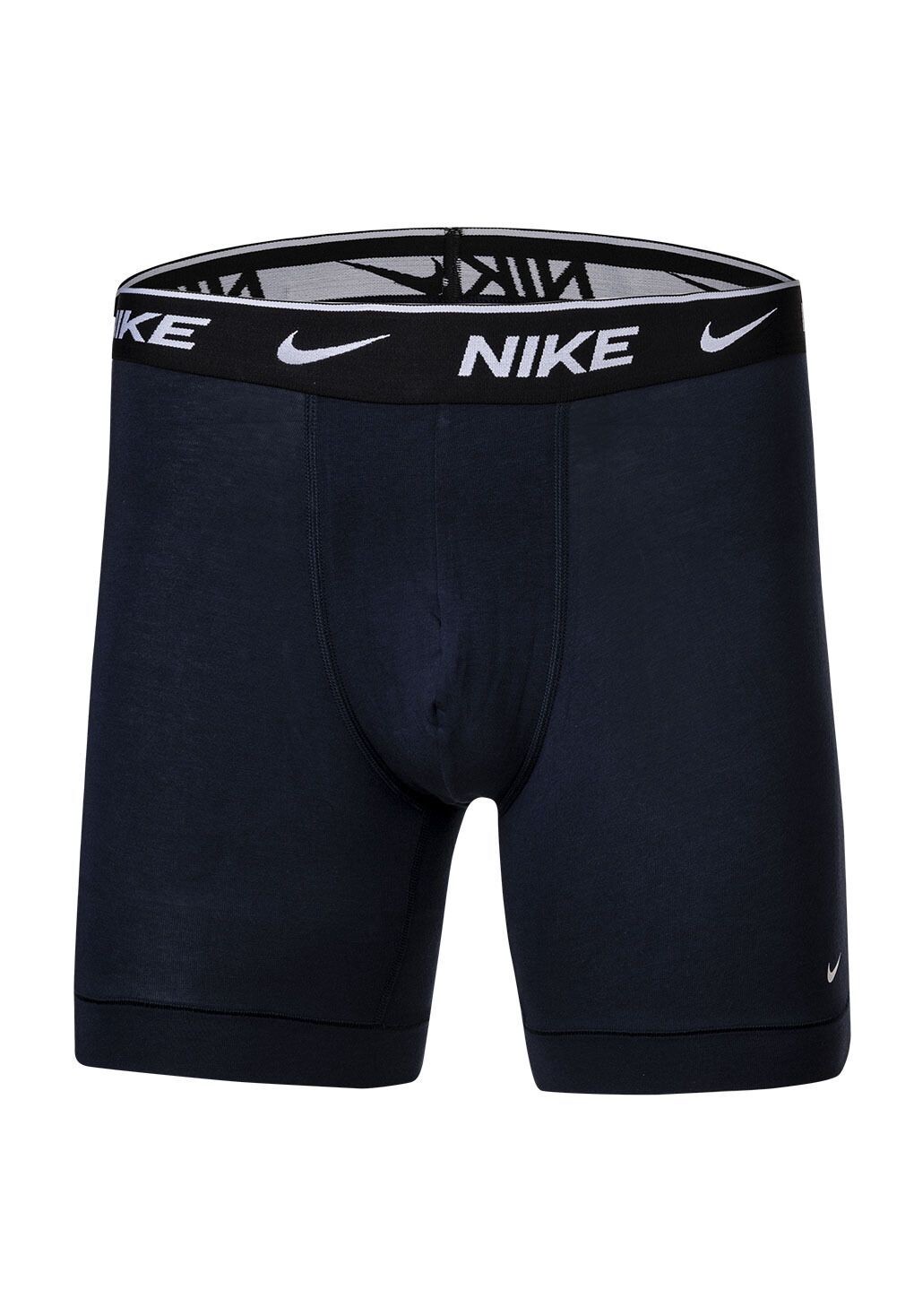 Трусы-боксеры из хлопка стрейч на каждый день, 3 шт NIKE, цвет Blau Schwarz — фото 4