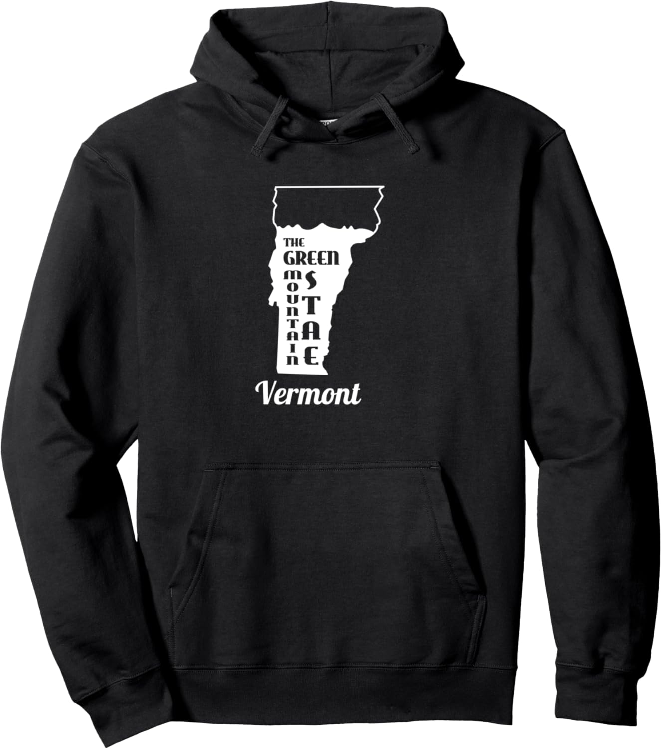 

Худи с местным сувениром из Вермонта, «Грин Маунтин Хоум» Vermont Merchant Souvenirs, черный