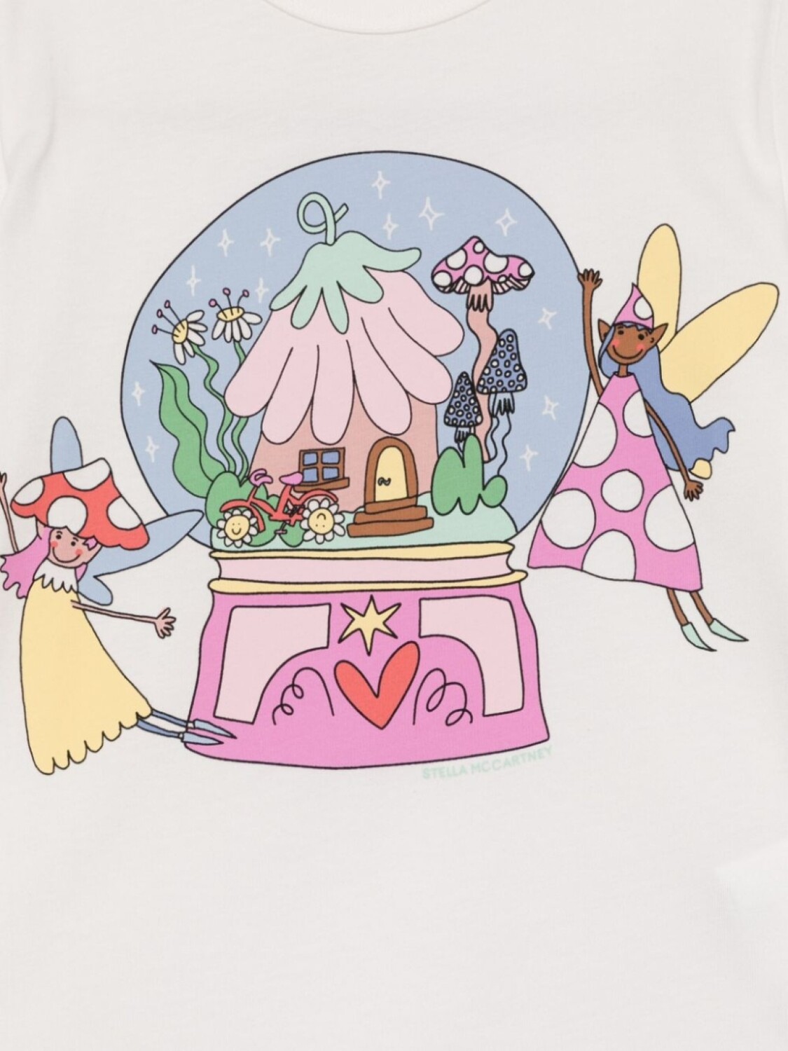 Футболка с иллюстрацией Stella McCartney Kids, белый — фото 3