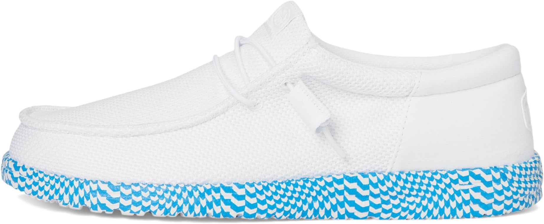 Лоферы Hey Dude Wally Funk Warped Geo, цвет White/Brilliant Blue — фото 4