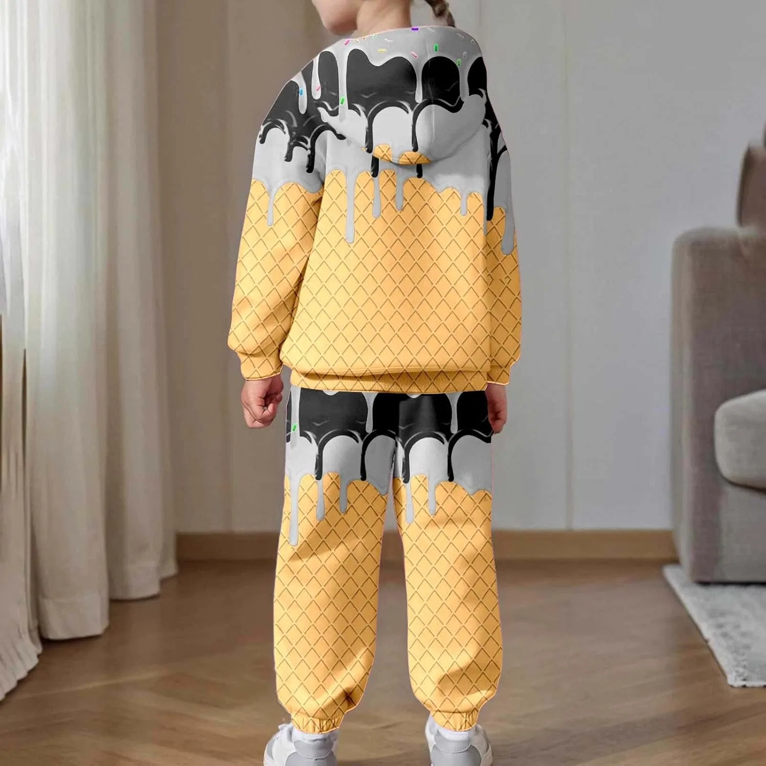 Детский спортивный костюм Ice Cream, 2 предмета, 11-black — фото 4