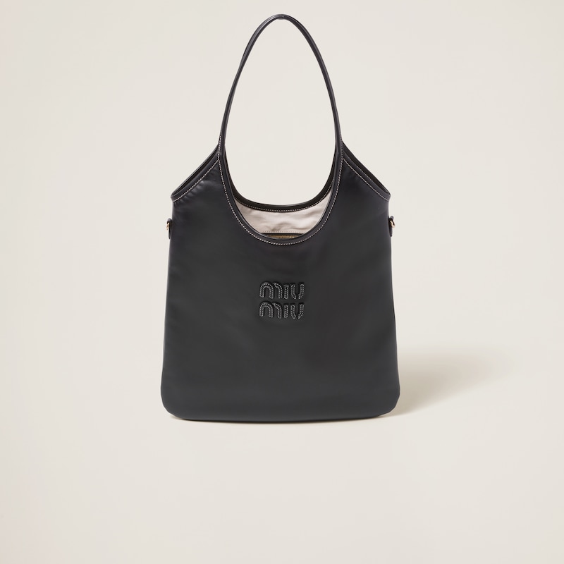 

Сумка из кожи плюща Miu Miu, черный