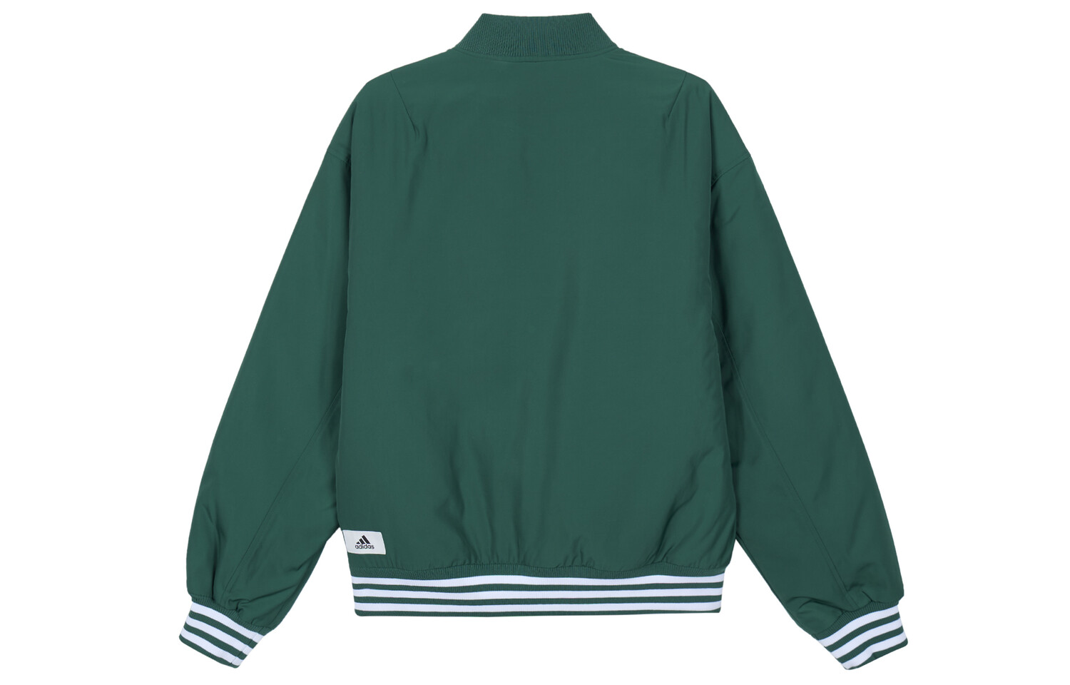 Стеганая куртка мужская студенческая зеленая/белая Adidas, зеленый/белый — фото 2