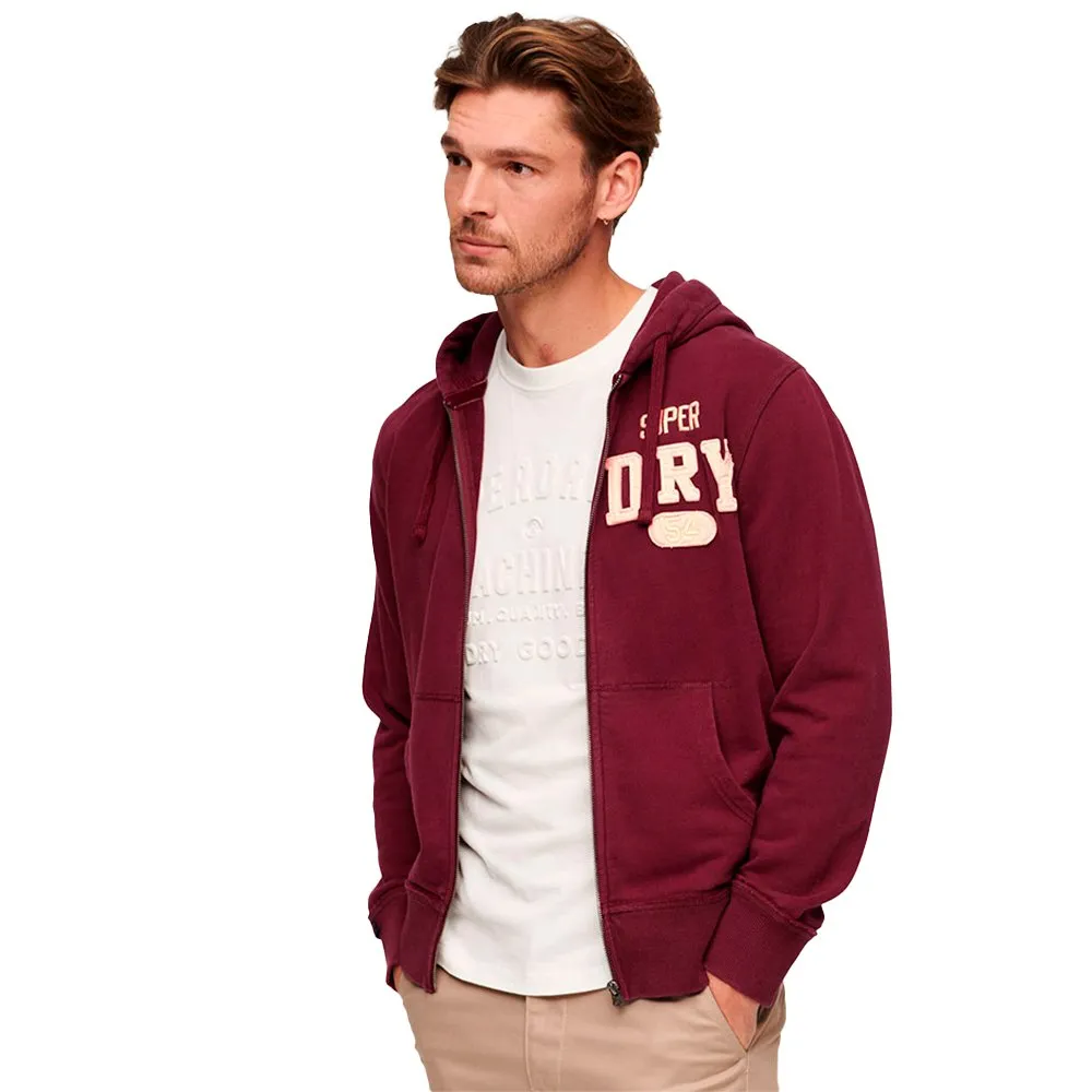 

Толстовка Superdry Vintage Athletic full zip, красный