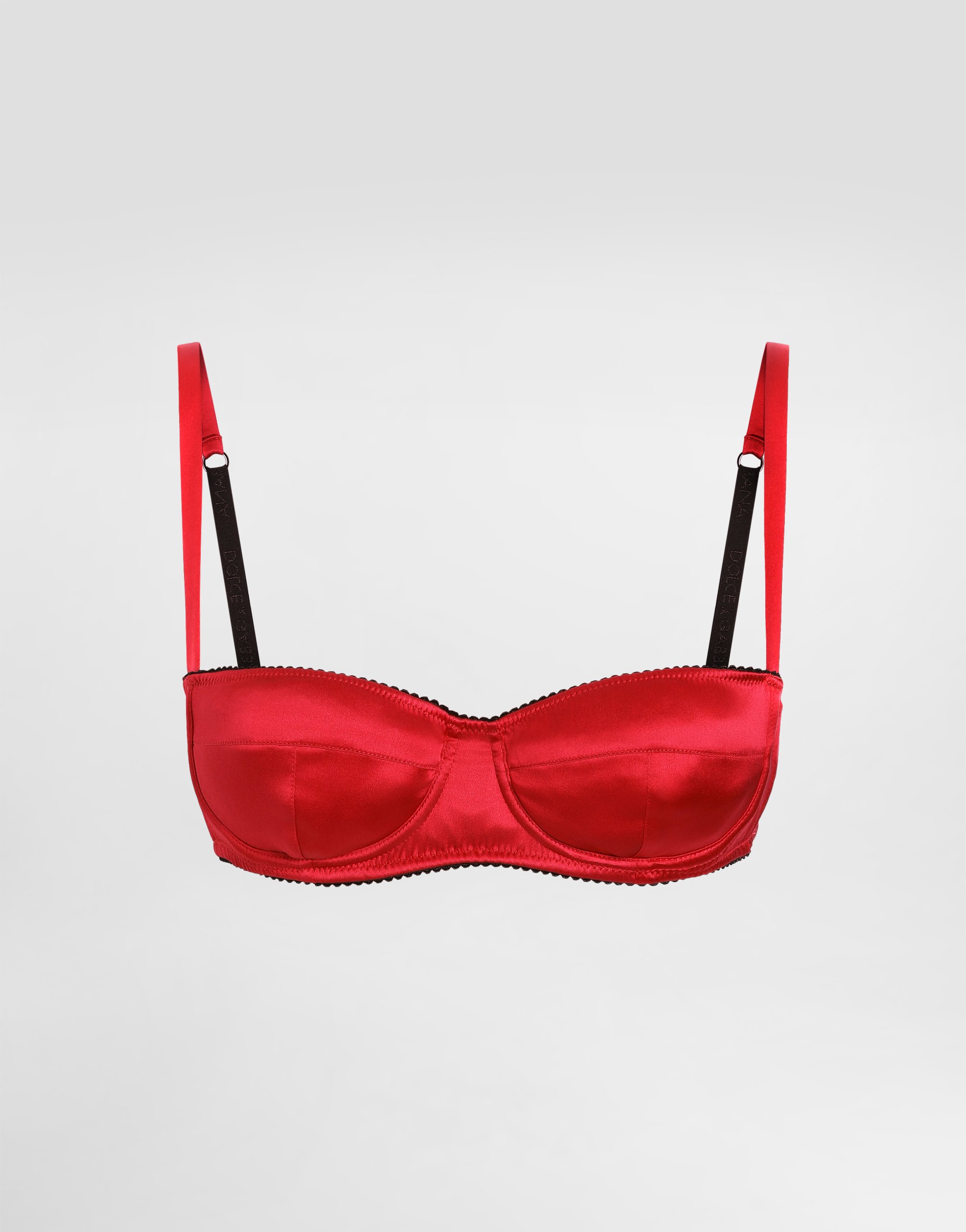 

Атласный бюстгальтер-балконет Dolce & Gabbana, красный