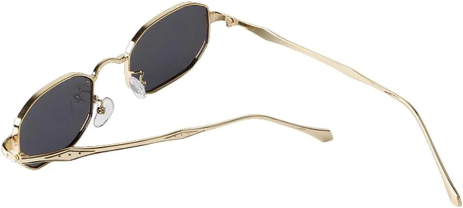 

Солнцезащитные очки LVTFCO Classic Fashion с прямоугольными линзами для женщин и мужчин, с металлической оправой, для защиты от УФ-излучения (мужские и женские), C1