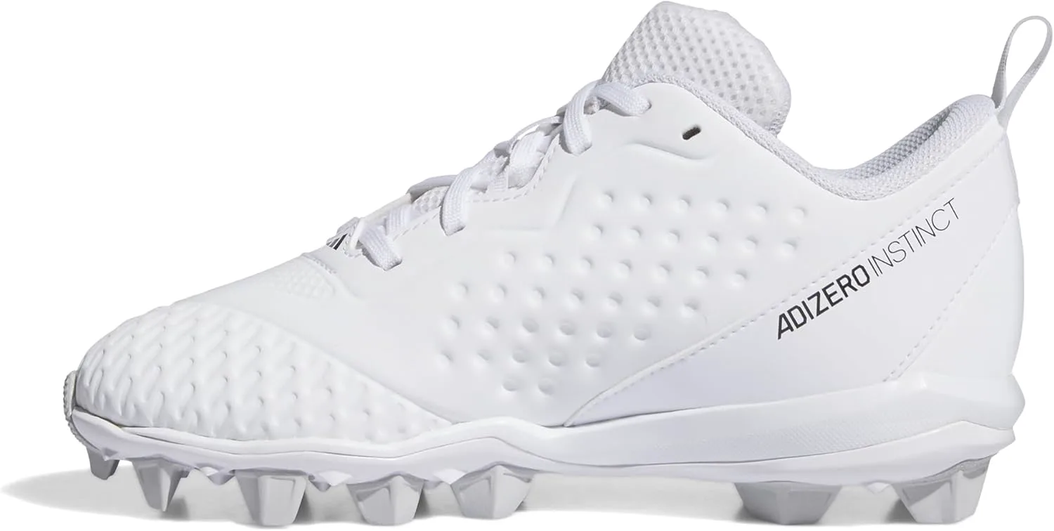 

Adidas Унисекс для детей Adizero Instinct Формованные софтбольные ботинки, белый/черный/светло-серый