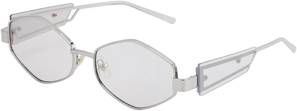 

Солнцезащитные очки в стиле панк с шестиугольной оправой, винтажные, для мужчин и женщин, ретро, ​​многоугольные, для мужчин, с защитой от УФ-излучения UV400 VFDHN, 6