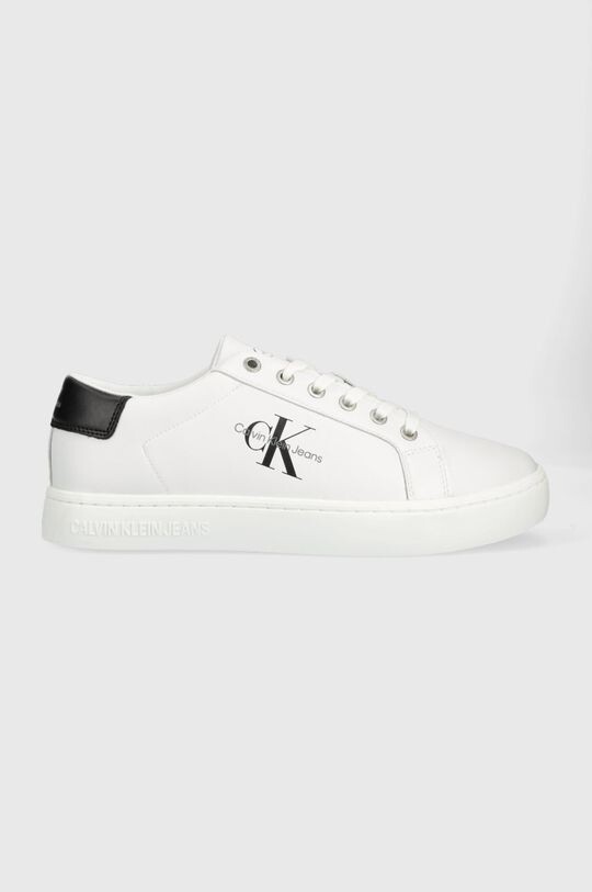 

Кожаные кроссовки Classic Cupsole со шнуровкой Low Calvin Klein Jeans, белый