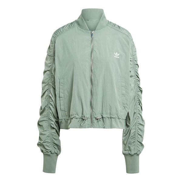 

Куртка оригиналы легкая куртка-бомбер азиатские размеры Adidas, зеленый