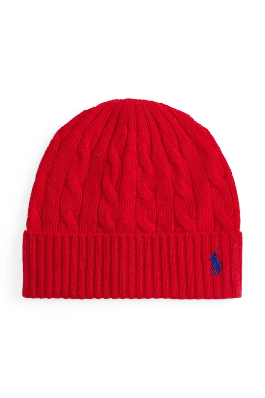

Шерстяная шапка Polo Ralph Lauren, красный