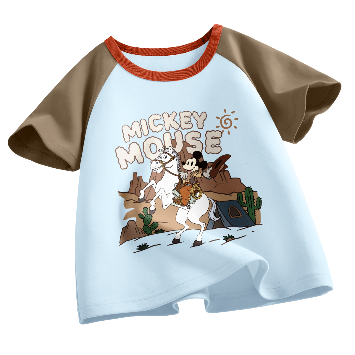 

Футболка детская Crew Neck тонкая Disney, di knight coffee синий