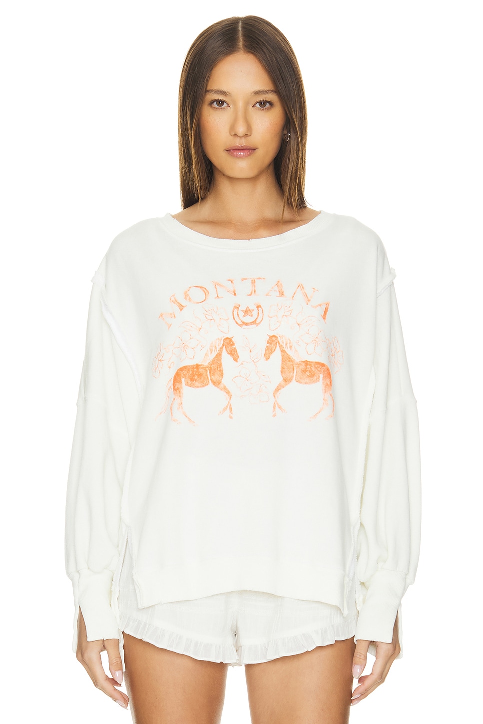 

Графическая толстовка camden Free People, белый