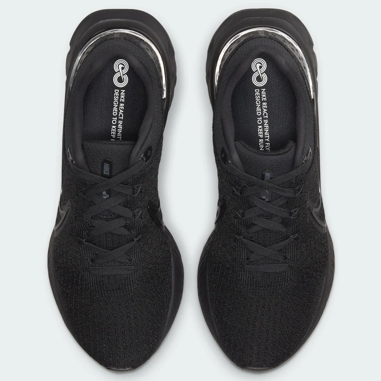 Кроссовки NIKE React Infinity Run Flyknit 3 для бега, мужские, Black — фото 4