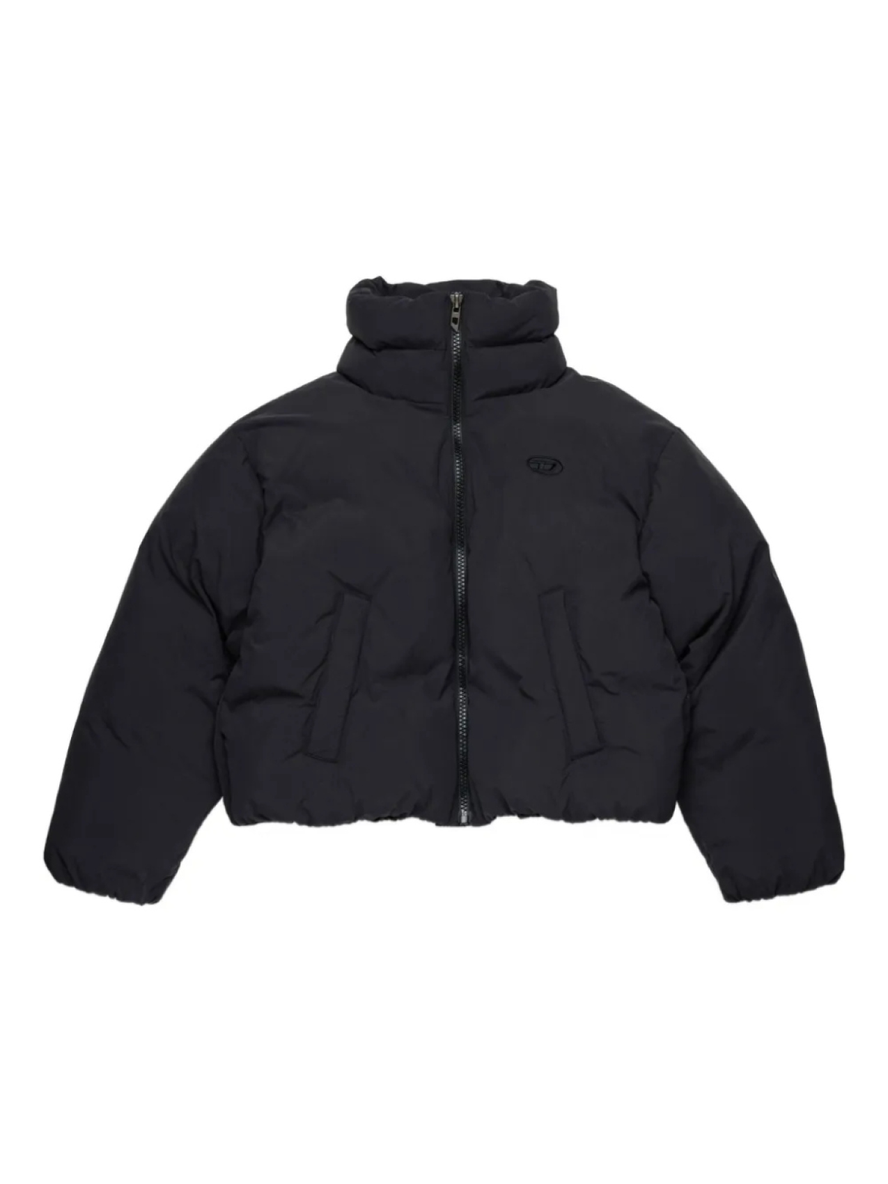 

Diesel Kids пуховик с высоким воротником, черный