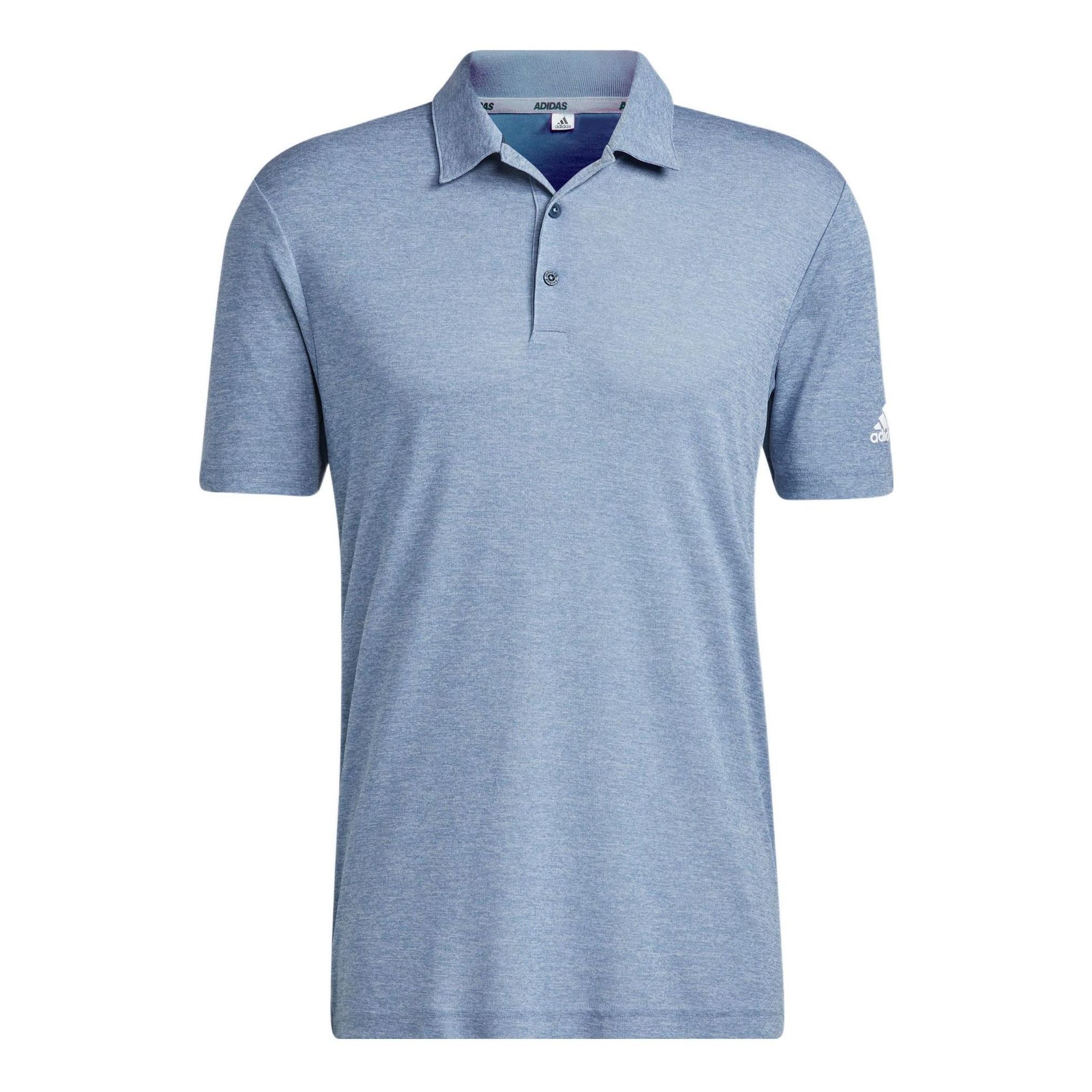 

Футболка Men's adidas SS22 Solid Color Logo Printing Short Sleeve Blue Polo Shirt HF6218