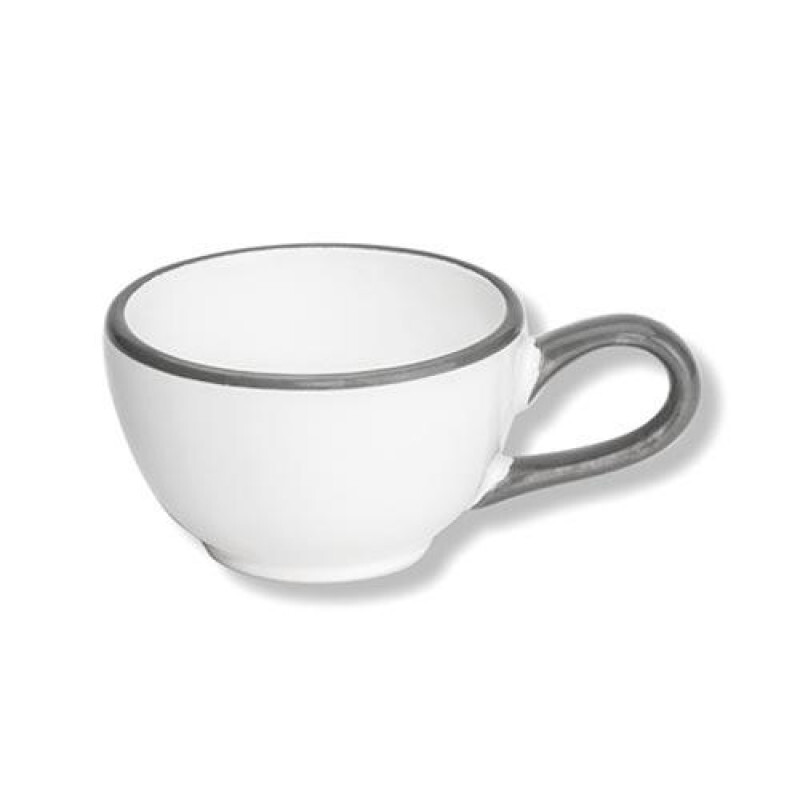 

Чашка мокко Grey Rim Classic 0,06 л Gmundner Keramik, белый/серый