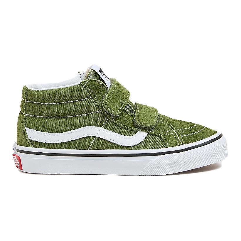 SK8 MID Детские кроссовки для скейтбординга, детские, среднего размера, зеленые Vans, зеленый — фото 2