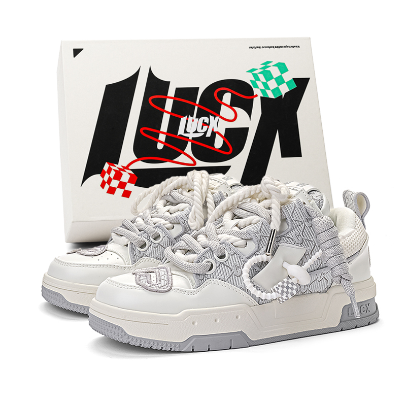 

LUCX Кроссовки с амортизацией противоскользящие износостойкие низкие массивные унисекс Spacewalk, цвет Spacewalk