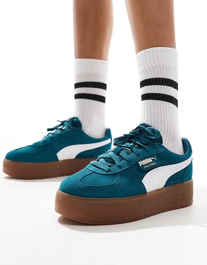 

PUMA Palermo – Зеленые спортивные туфли на платформе