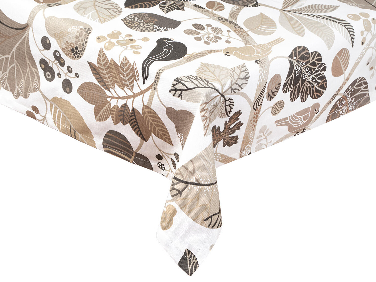 

Скатерть beties Heimtextil, 130x130 см, экрю/серо-коричневый