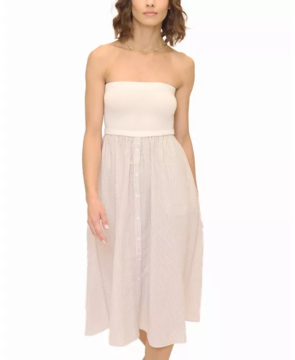 

Женское платье Alina на пуговицах, комплект из двух предметов Central Park West, бежевый