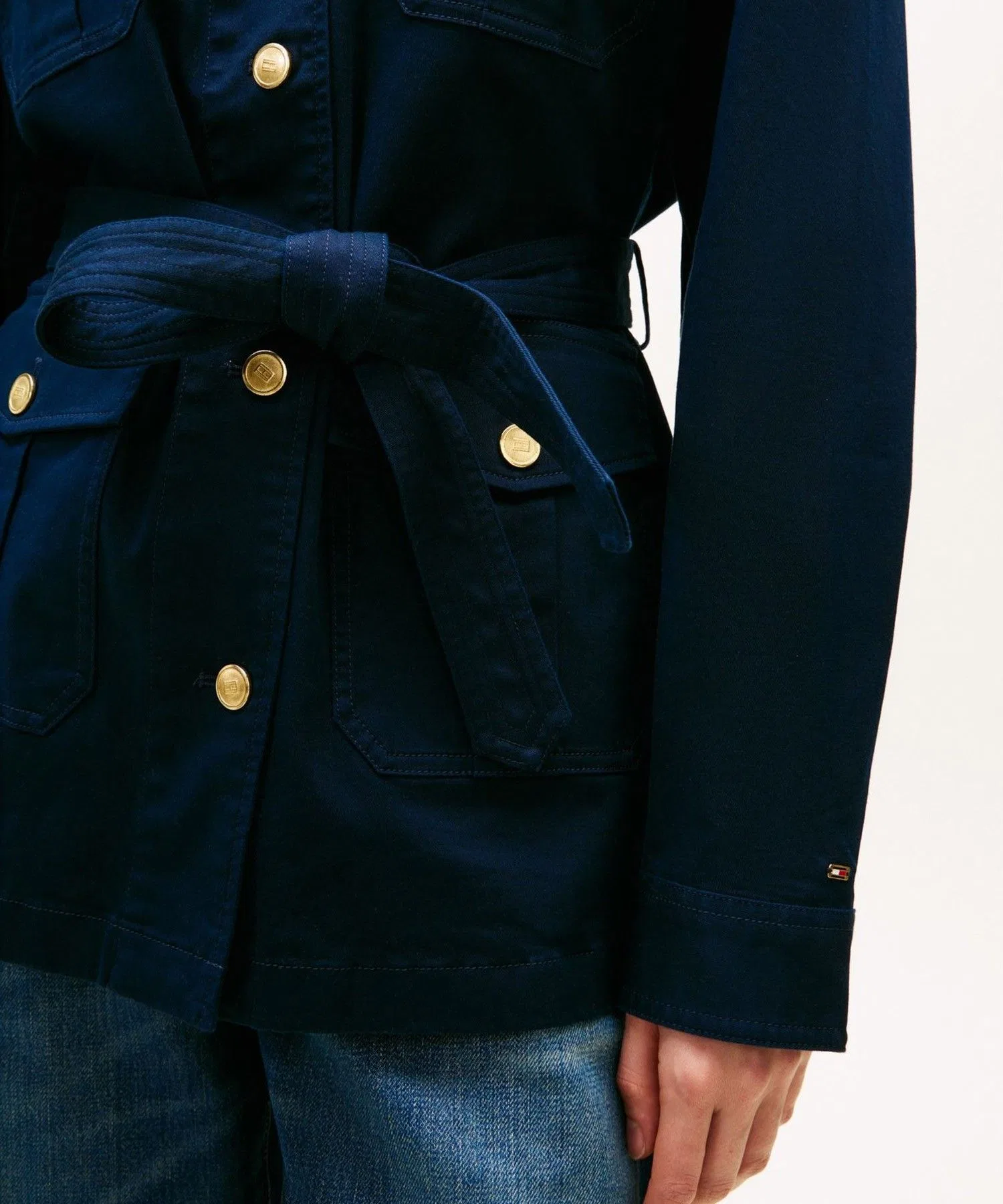 Женская куртка TOMMY HILFIGER Cotton Gold Button Field Jacket — фото 4