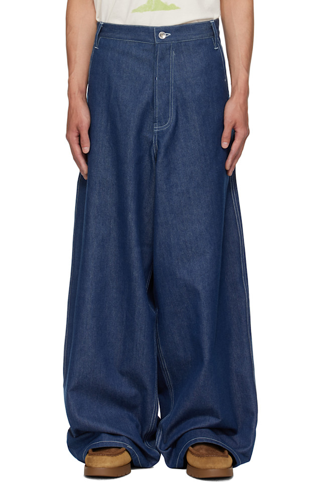 

Домашние джинсы Story Mfg., цвет dark denim wonky-wear