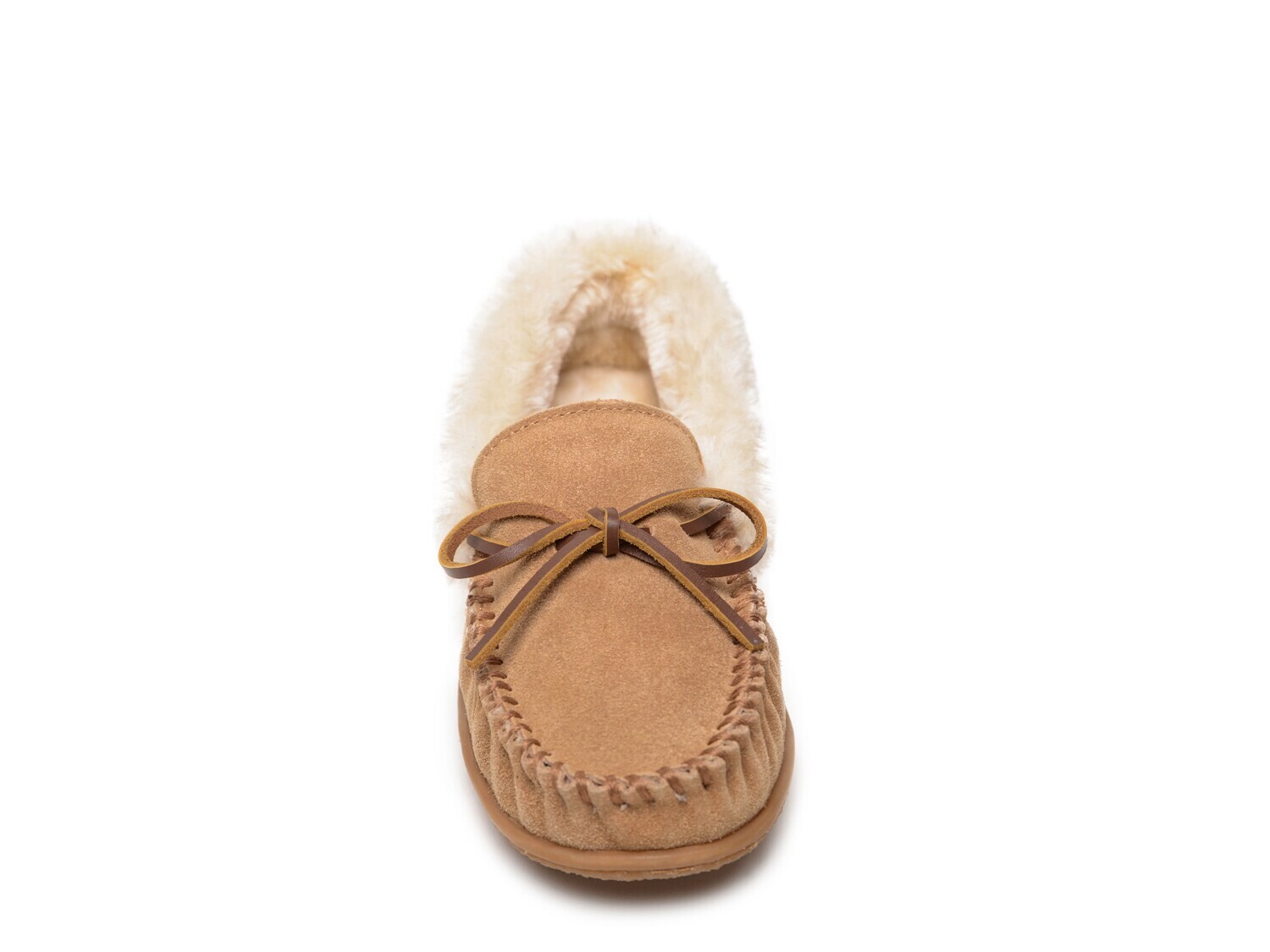 Тапочки-мокасины Minnetonka Camp Collar, коричневый — фото 4