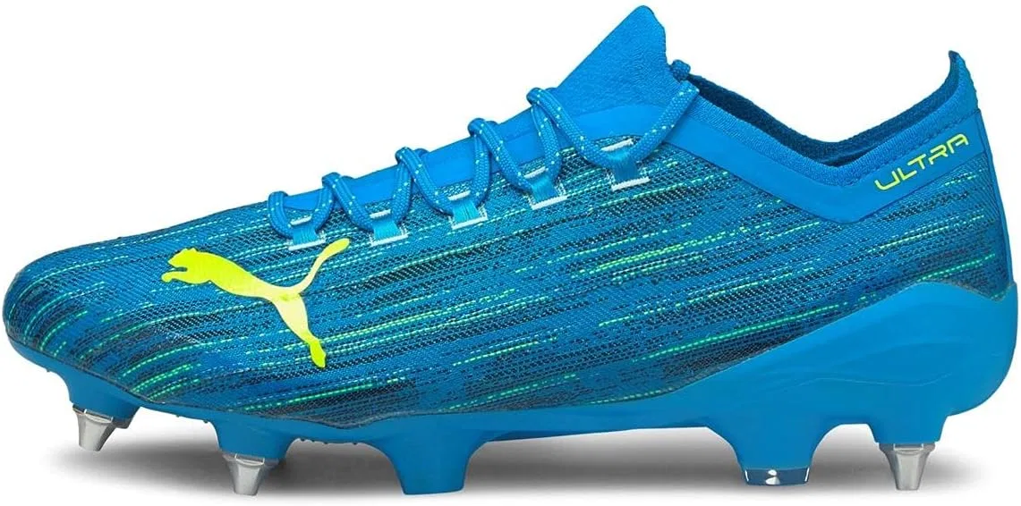 Кроссовки PUMA Unisex Ultra 1.2 MxsgFußballschuh, Nrgy Blue Yellow Alarm