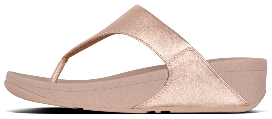 Сандалии с т-образной планкой FitFlop Dianette, золотой — фото 4
