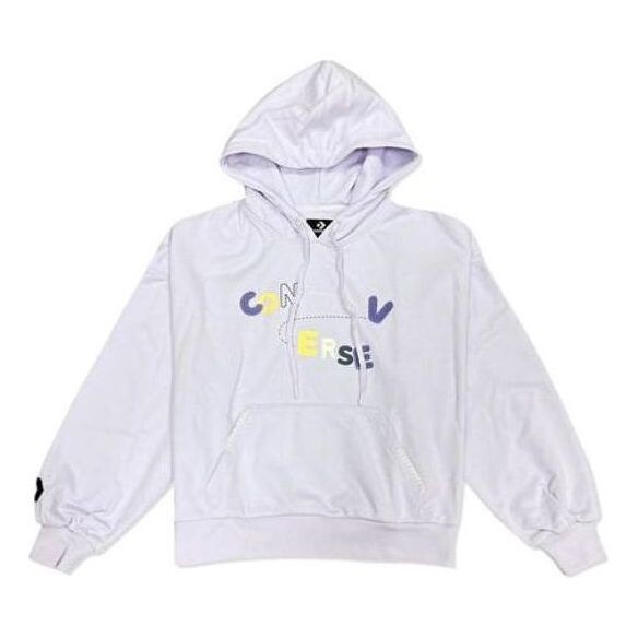 

Толстовка chain stitch hoodie 'light purple' Converse, фиолетовый