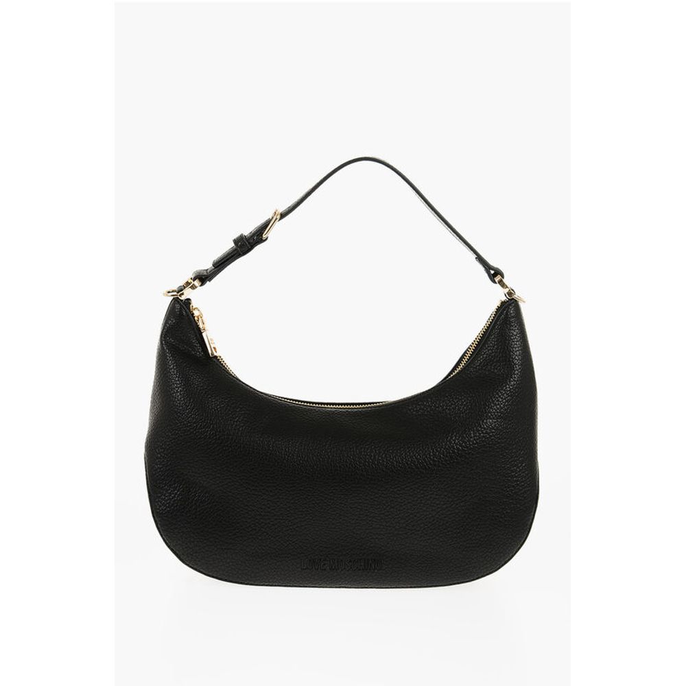 

Сумка-хобо LOVE из текстурированной искусственной кожи ECO-FRIENDLY GIANT с Moschino, Black