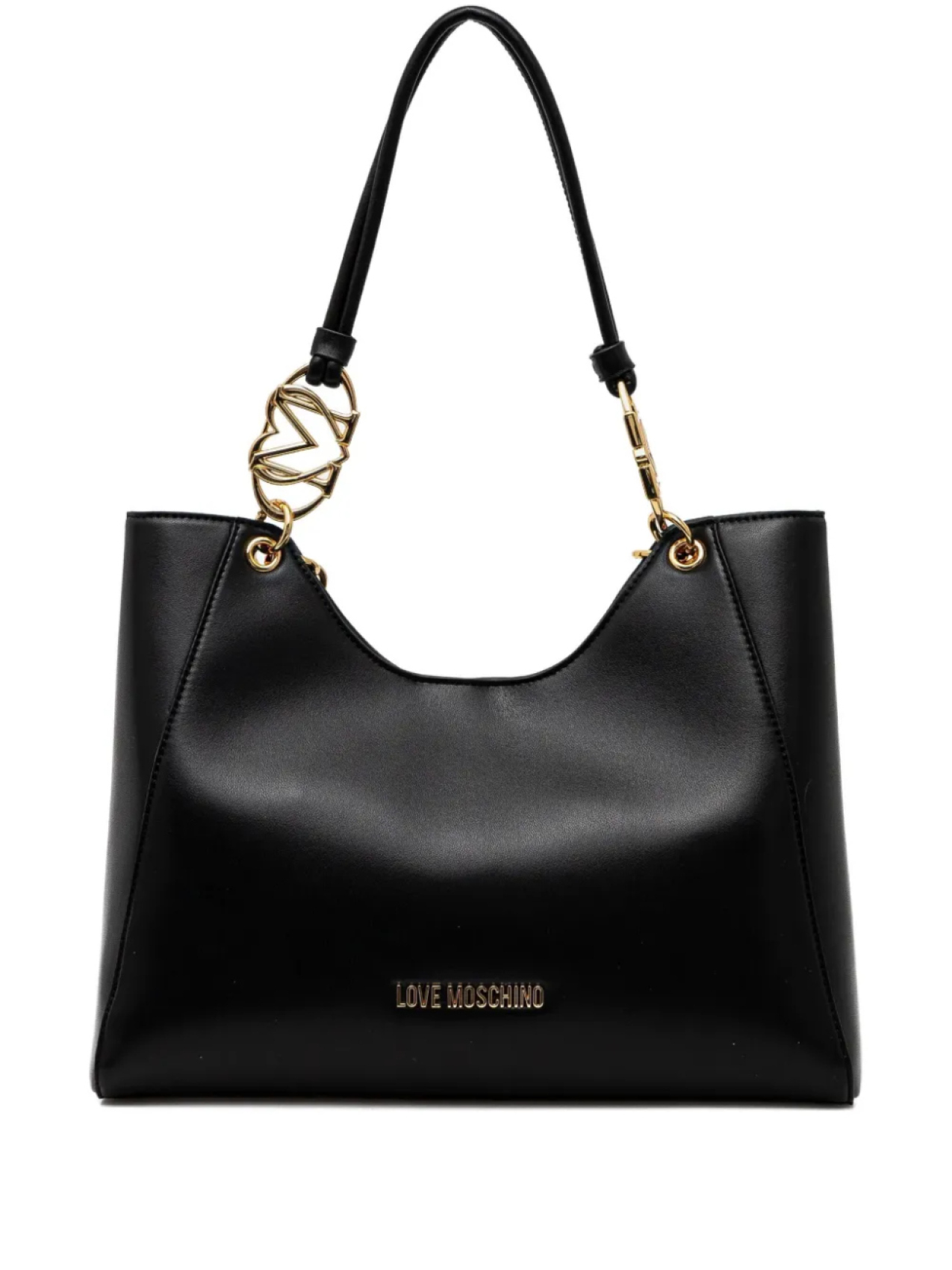 

Сумка-тоут с логотипом Love Moschino, черный