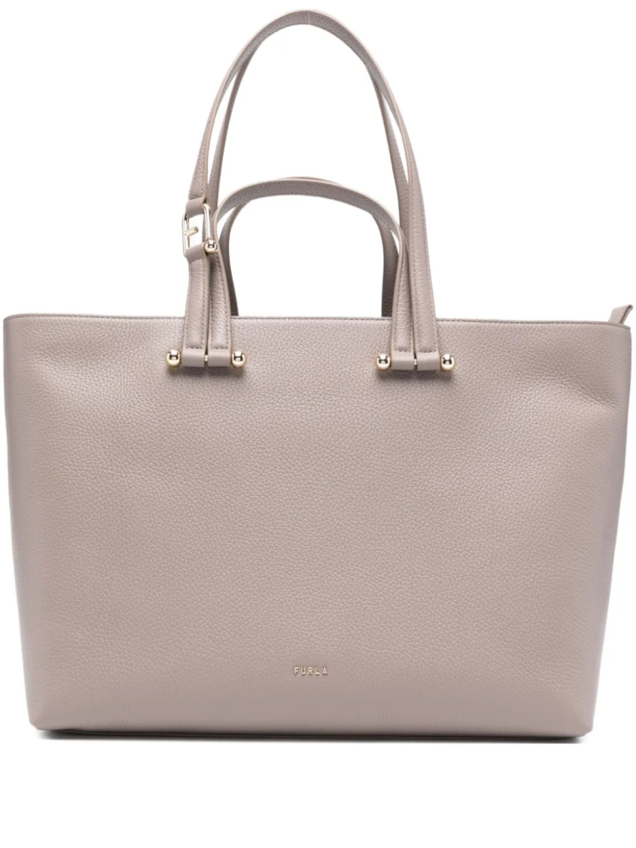 

Сумка-тоут Furla Duetto из кожи, серый