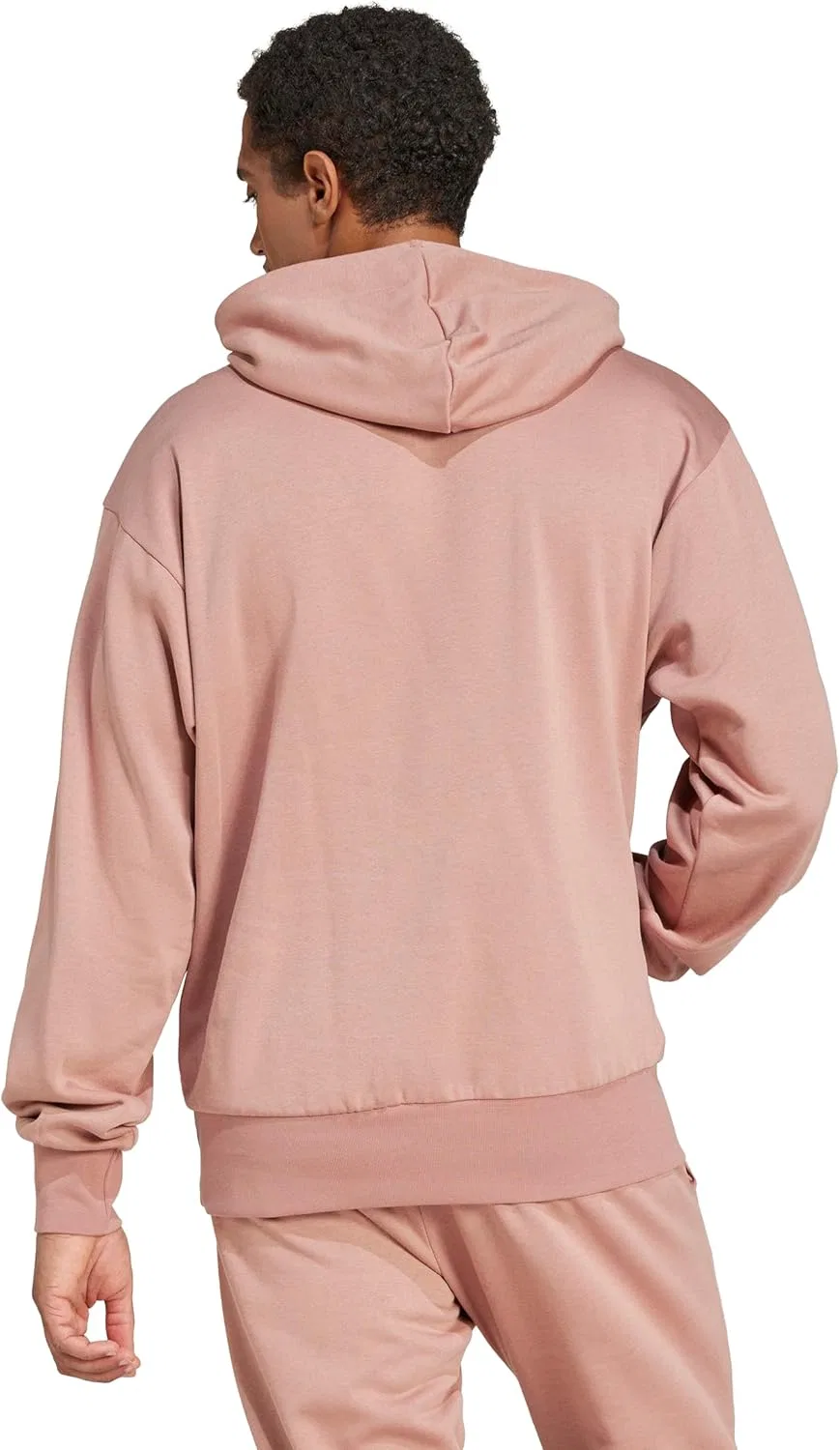 Толстовка с капюшоном Adidas Men's Essentials Feel Cozy Fleece Adidas Originals, белый — фото 3
