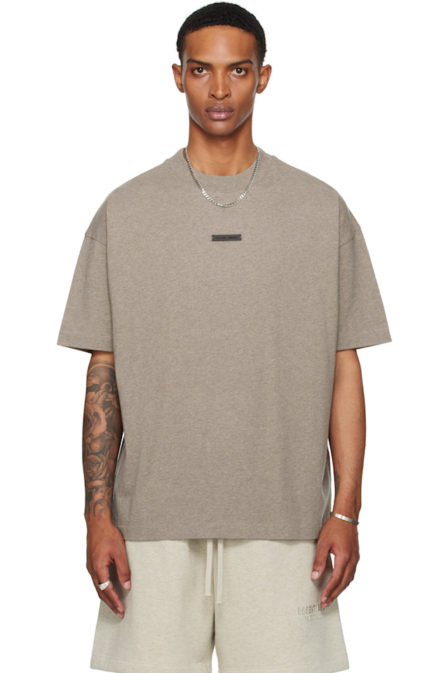 

Классическая футболка Fear Of God Essentials, цвет homestead heather